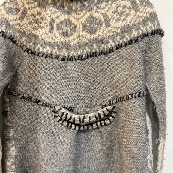 Free People Gray and Cream Cardigan - Picture 10 of 10
